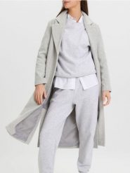 Płaszcz w kratę z wełną - wielobarwny. Płaszcze damskie Sinsay, l, bez wzorów, z wełny, bez kaptura. Za 139.99 zł.