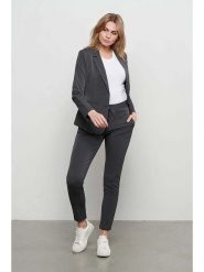 &Co Woman Spodnie "Peppe" w kolorze antracytowym rozmiar: S. Czarne spodnie materiałowe damskie &Co Woman, bez wzorów, z materiału. Za 164.45 zł.