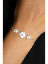 Heliophilia Srebrna bransoletka z elementami ozdobnymi rozmiar: onesize. Szare bransoletki damskie Heliophilia, srebrne. Za 60.99 zł.