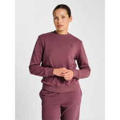 Bluza damska Hummel Pulse. Czerwone bluzy damskie Hummel, bez wzorów, bez kaptura. Za 197.50 zł.