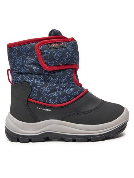 Geox Śniegowce B Flanfil Boy B Abx B263VE 0BCMN C0048 S Czarny. Czarne buty zimowe chłopięce Geox, ze skóry, bez zapięcia. Za 219.99 zł.