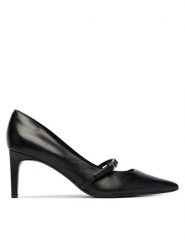 Calvin Klein Czółenka Ess Stiletto 70 Mj Lth Hdw HW0HW02952 Czarny. Czarne czółenka damskie Calvin Klein, bez wzorów, ze skóry, bez obcasa. Za 649.99 zł.