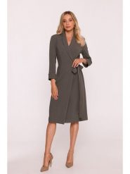 Stylove Sukienka w kolorze khaki rozmiar: XL. Brązowe sukienki damskie Stylove, bez wzorów, z tkaniny, bez ramiączek. Za 309.99 zł.