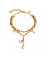 Elisabetta Franchi Bransoletka CV-66A-67E2-V190 Złoty. Żółte bransoletki damskie Elisabetta Franchi, metalowe. Za 819.99 zł.