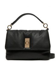 Tommy Hilfiger Torebka AW0AW16885 Czarny. Czarne torebki klasyczne damskie Tommy Hilfiger, ze skóry, bez dodatków. Za 629.99 zł.