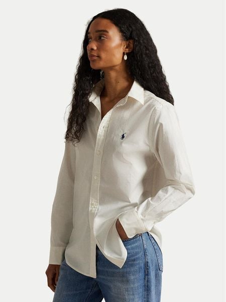 Polo Ralph Lauren Koszula 211A92177007 Écru Classic Fit. Koszule damskie Polo Ralph Lauren, xl, bez wzorów, z bawełny, bez kołnierzyka, bez ramiączek. Za 689.99 zł.