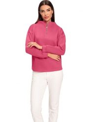 Heine Bluza w kolorze różowym rozmiar: 38. Różowe bluzy damskie Heine, bez wzorów, bez kaptura. Za 73.93 zł.