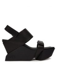 United Nude Sandały Brutt Sandal 109830116 Czarny. Czarne sandały damskie United Nude, bez wzorów, ze skóry, bez obcasa, na koturnie, bez zapięcia. Za 1,229.00 zł.