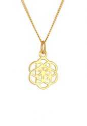 Nenalina Damy Symbol Kwiat Życia Ornament Kwiat w 925 Srebrny Złoty Pozłacany Naszyjniki 1 ct Damski. Szare naszyjniki damskie Nenalina, pozłacane. Za 203.99 zł.