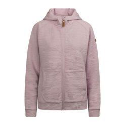 Trespass Lillie - Damska codzienna bluza z kapturem Gelsomino. Fioletowe bluzy damskie Trespass, z aplikacjami, z materiału, z kapturem. Za 324.99 zł.