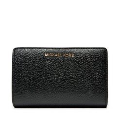 Portfel MICHAEL Michael Kors. Czarne portfele damskie MICHAEL Michael Kors, bez wzorów. Za 409.99 zł.