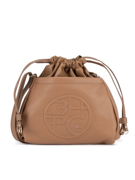 Beverly Hills Polo Club Torebka BHPC-K-042-06 Brązowy. Brązowe listonoszki damskie Beverly Hills Polo Club, bez wzorów, z poliesteru, bez dodatków. Za 131.99 zł.