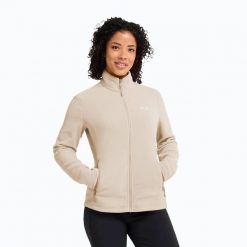Bluza polarowa damska Jack Wolfskin Taunus 100 Full Zip. Brązowe bluzy damskie Jack Wolfskin, m, bez wzorów, z materiału, bez kaptura. Za 339.99 zł.
