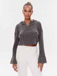 Guess Sweter Tokio W3BR59 Z3B50 Szary Regular Fit. Szare swetry klasyczne damskie Guess, xxl, z syntetyku, bez kołnierzyka. Za 259.99 zł.