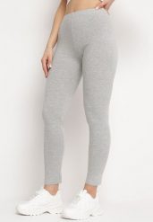 Szare Legginsy Ozdobione Szerokim Napisem z Boku Nogawki Aitennia. Szare legginsy damskie Born2be, m, bez wzorów, z jeansu. Za 19.99 zł.