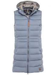Camel Active Kamizelka pikowana w kolorze błękitnym rozmiar: 46. Niebieskie kamizelki damskie Camel Active, bez wzorów, bez kaptura. Za 245.96 zł.
