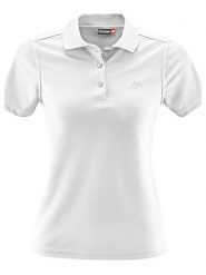 Maier Sports Funkcyjna koszulka polo w kolorze białym rozmiar: 34. Białe koszulki damskie Maier Sports, bez wzorów, z materiału, bez kołnierzyka, bez ramiączek. Za 74.46 zł.