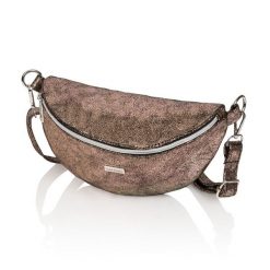 Skórzana saszetka nerka damska Paolo Peruzzi Z-15-F. Żółte nerki i saszetki damskie PAOLO PERUZZI, bez wzorów, ze skóry. Za 159.99 zł.
