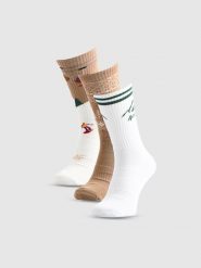 4F Skarpetki casual za kostkę (3-pack) damskie - multikolor 35-38. Skarpetki damskie 4F, bez wzorów, z bawełny. Za 79.99 zł.