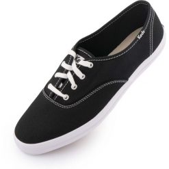 Keds Champion Canvas damskie trampki czarne. Białe trampki damskie KED, bez wzorów, z bawełny, bez zapięcia. Za 223.99 zł.