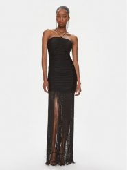ROTATE Sukienka wieczorowa Sequin Fringe 111784100 Czarny Slim Fit. Czarne sukienki damskie ROTATE, bez wzorów, z syntetyku, wizytowe, bez ramiączek. Za 1,149.00 zł.