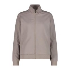 Damska bluza zapinana na zamek CMP. Białe bluzy damskie CMP, uniwersalny, bez wzorów, z bawełny, bez kaptura. Za 233.00 zł.