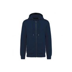 Ekologiczna rozpinana bluza z kapturem Kariban French Terry. Niebieskie bluzy damskie KARIBAN, l, bez wzorów, z bawełny, z kapturem. Za 177.00 zł.