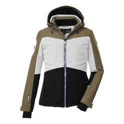 Kurtka narciarska damska Killtec KSW 30 WMN SKI JCKT. Białe kurtki damskie Killtec, na zimę, l, bez wzorów, z materiału, z kapturem. Za 999.99 zł.