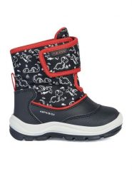 Geox Śniegowce B Flanfil Boy B Abx B263VE 0CEFU C0048 S Czarny. Czarne buty zimowe chłopięce Geox, ze skóry, bez zapięcia. Za 459.99 zł.