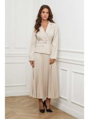 L'armoire de Suzette Sukienka w kolorze beżowym rozmiar: 38/40. Brązowe sukienki damskie L'armoire de Suzette, bez wzorów, z tkaniny, klasyczne, bez ramiączek. Za 161.73 zł.