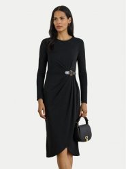 LAUREN RALPH LAUREN Sukienka codzienna 200980222001 Czarny Slim Fit. Czarne sukienki damskie Lauren Ralph Lauren, bez wzorów, z syntetyku, bez ramiączek. Za 969.99 zł.