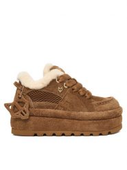 Naked Wolfe Sneakersy BEAU Brązowy. Brązowe obuwie sportowe damskie Naked Wolfe, ze skóry, bez zapięcia. Za 1,189.00 zł.