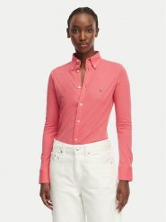 Polo Ralph Lauren Koszula 211924258503 Czerwony Slim Fit. Czerwone koszule damskie Polo Ralph Lauren, l, bez wzorów, z bawełny, bez kołnierzyka, bez ramiączek. Za 729.99 zł.