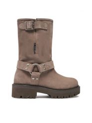 Tommy Jeans Botki Tjw Urban Biker Boot Suede EN0EN02729 Szary. Szare botki damskie Tommy Jeans, z jeansu, bez obcasa, na płaskiej podeszwie, bez zapięcia. Za 759.99 zł.