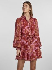 YAS Sukienka codzienna 26030306 Fioletowy Regular Fit. Fioletowe sukienki damskie YAS, bez wzorów, z syntetyku, bez ramiączek. Za 249.99 zł.