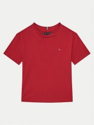 Tommy Hilfiger T-Shirt KB0KB09601 M Czerwony Regular Fit. Czerwone t-shirty i koszulki chłopięce Tommy Hilfiger, bez wzorów, z bawełny, bez kołnierzyka, bez ramiączek. Za 69.99 zł.