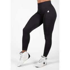 Legginsy sportowe damskie Neiro Bezszwowe. Czarne legginsy sportowe damskie GORILLA WEAR, l, bez wzorów, na fitness i siłownię. Za 276.00 zł.