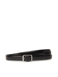 Calvin Klein Pasek Damski Slim Square Buckle Belt 2.0 K60K613235 Czarny. Czarne paski damskie Calvin Klein, bez wzorów, ze skóry. Za 119.99 zł.