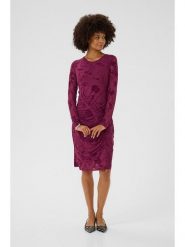 CULTURE Sukienka w kolorze jagodowym rozmiar: S. Czerwone sukienki damskie Culture, bez wzorów, bez ramiączek. Za 130.99 zł.