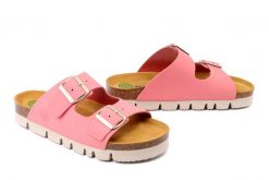 DR. BRINKMANN 700921-42 rosa, klapki damskie. Czerwone klapki damskie Dr. Brinkmann, bez wzorów, ze skóry, bez obcasa, bez zapięcia. Za 229.42 zł.