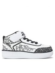 Skechers Sneakersy Color Blitz 403500L/WBK Biały. Białe buty sportowe chłopięce Skechers, z materiału, bez zapięcia. Za 129.99 zł.