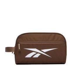 Kosmetyczka Reebok. Brązowe kosmetyczki damskie Reebok, bez wzorów, z materiału. Za 69.99 zł.