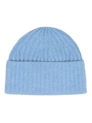 Zwillingsherz Kaszmirowa czapka beanie w kolorze błękitnym rozmiar: onesize. Niebieskie czapki damskie Zwillingsherz, bez wzorów, z kaszmiru. Za 206.42 zł.