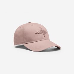 Czapka z daszkiem fitness Domyos. Czarne czapki z daszkiem damskie DOMYOS, bez wzorów, z bawełny. Za 39.99 zł.
