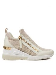 MICHAEL Michael Kors Sneakersy Wills Metallic Stretch Knit Trainer 43S3WIFS4D Beżowy. Brązowe obuwie sportowe damskie MICHAEL Michael Kors, z materiału, bez zapięcia. Za 779.99 zł.