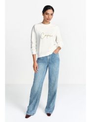 Rich & Royal Bluza w kolorze kremowym rozmiar: XS. Brązowe bluzy damskie Rich & Royal, xs, bez wzorów, bez kaptura. Za 194.95 zł.