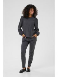 Kaffe Bluzka w kolorze antracytowym rozmiar: 36. Czarne bluzki damskie Kaffe, bez wzorów, bez kołnierzyka, bez ramiączek. Za 104.39 zł.