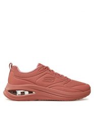 Skechers Sneakersy 150136/RUST Różowy. Czerwone obuwie sportowe damskie Skechers, ze skóry, bez zapięcia. Za 239.99 zł.