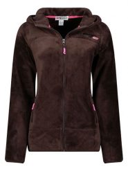 Geographical Norway Kurtka polarowa "Upalood" w kolorze brązowym rozmiar: XXL. Brązowe kurtki damskie Geographical Norway, xxl, bez wzorów, z polaru, bez kaptura. Za 91.56 zł.