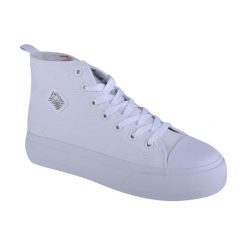 Buty damskie trampki sportowe Kappa VISKA OC. Białe trampki damskie Kappa, bez wzorów, z materiału, bez zapięcia. Za 98.00 zł.